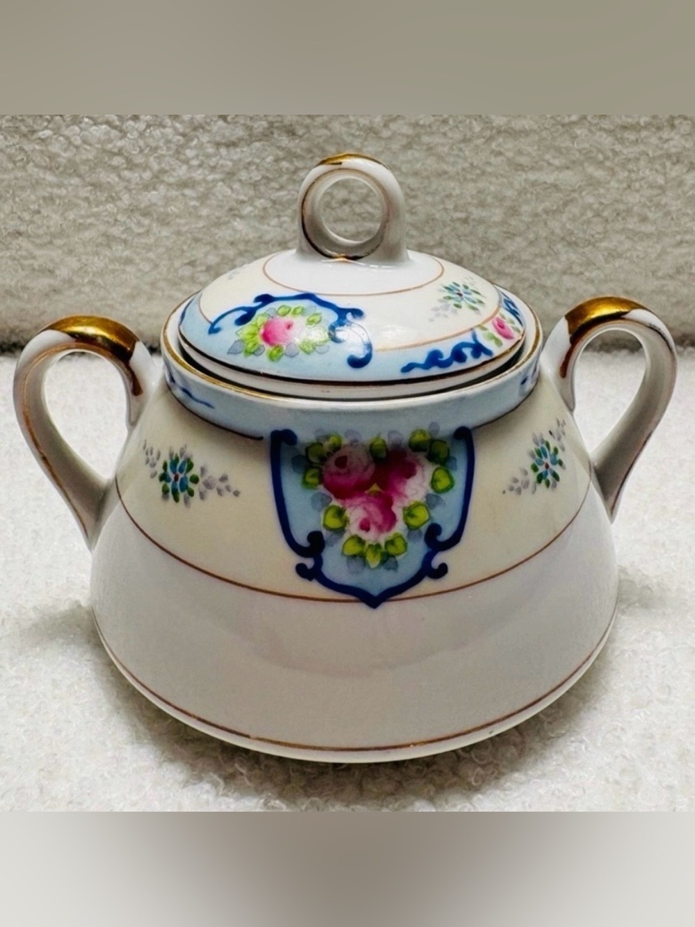Noritake China by Morimura Brothers Sugar Bowl with Lid